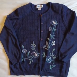 Alfred Dunner long sleeve cardigan. Size XL